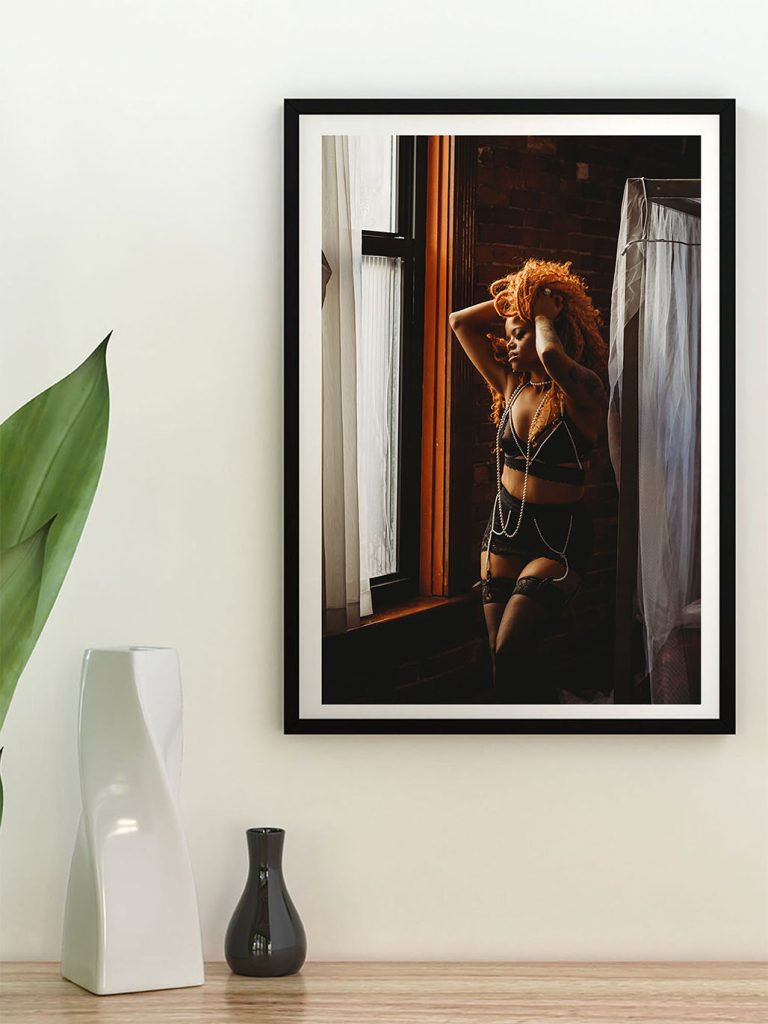 Boudoir wall art by Boudoir By Amy Gilmore